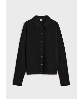 Raglan-sleeve cashmere cardigan
