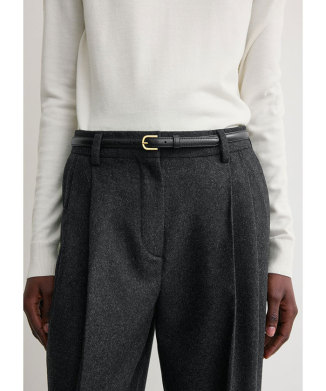 Thin trouser belt