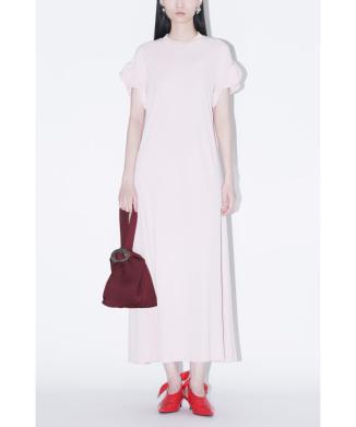 High twist smooth jersey dress