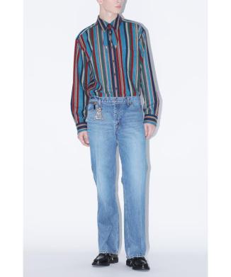 Denim pants straight