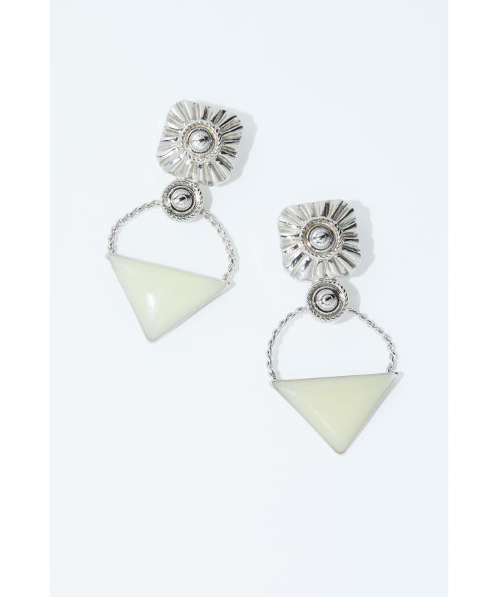 Triangle pierced earrings(F266R075)｜阪急百貨店公式通販サイト