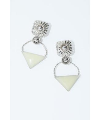 Triangle pierced earrings