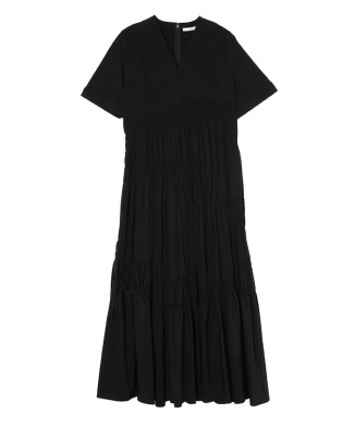 SHIRRING GATHER TIERED OP