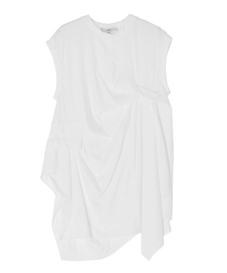 TUCK DRAPE SLEEVELESS TOP