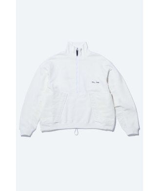 Cotton half-zip pullover