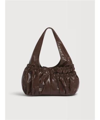 LEATHER RUFFLES HOBO BIG バッグ