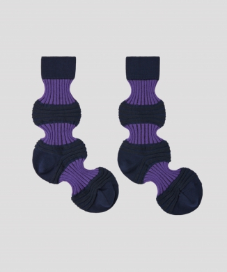 GARTER RIB SOCKS