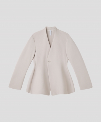 MILAN COLLARLESS FLARE JACKET