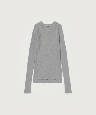SUPER FINE WOOL HIGH GAUGE RIB KNIT P/O