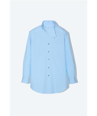 Scarf collar shirt