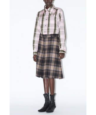 Tartan check shorts