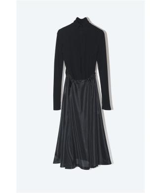 Flared jersey dress