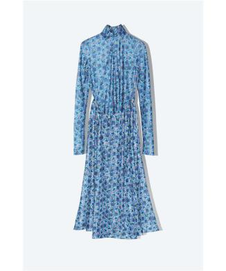 Flared jersey dress