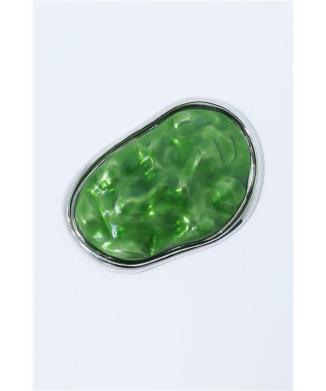 Round wave brooch