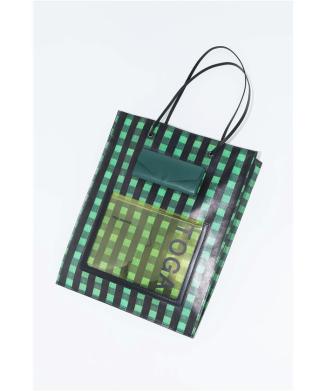 Leather tote bag