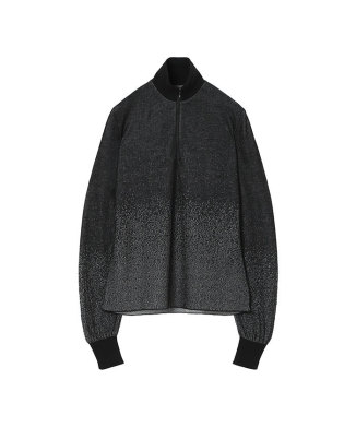 Half Zip Gradation Knit Top