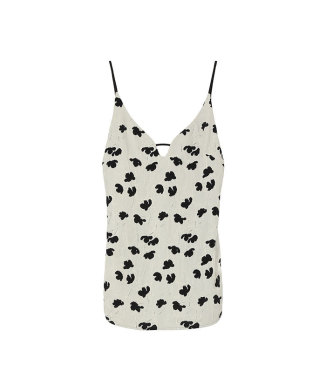 Double Layered Floral Jacquard Camisole