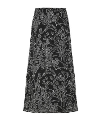 Washi Print Sheer Skirt
