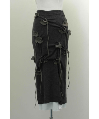 EDIS FLOWER KNIT SKIRT