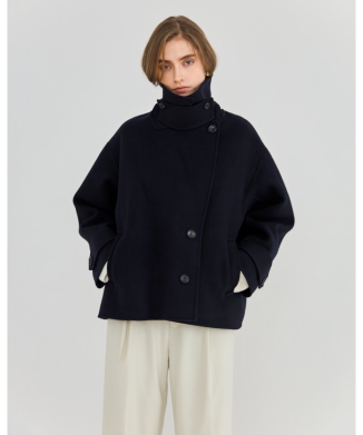［10月下旬～11月上旬お届け予定］Sculpt Melton Coat