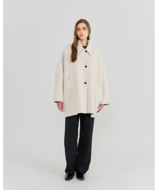 ［10月下旬～11月上旬お届け予定］Alpaca Tent Coat