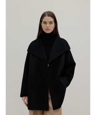 ［10月下旬～11月上旬お届け予定］【PREMIUM LABEL】Cashmere Blend Half Coat