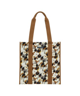 Floral Canvas Flat Tote