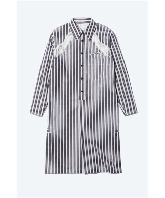 Striped fringe dress