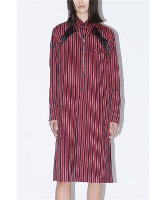 Striped fringe dress