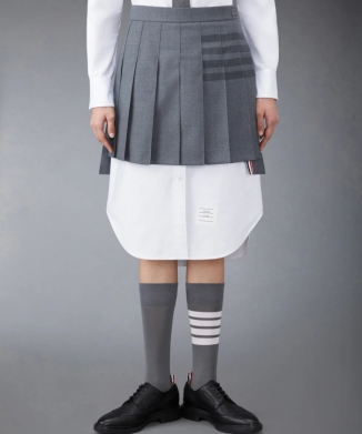 【THOM BROWNE】4-BAR ミニプリーツスカート