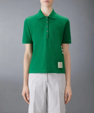 【THOM BROWNE】クラシック ピケ 4-BAR ポロシャツ