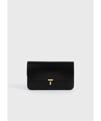 T-lock leather crossbody