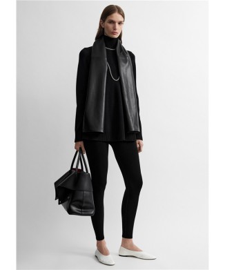Wool blend turtleneck top