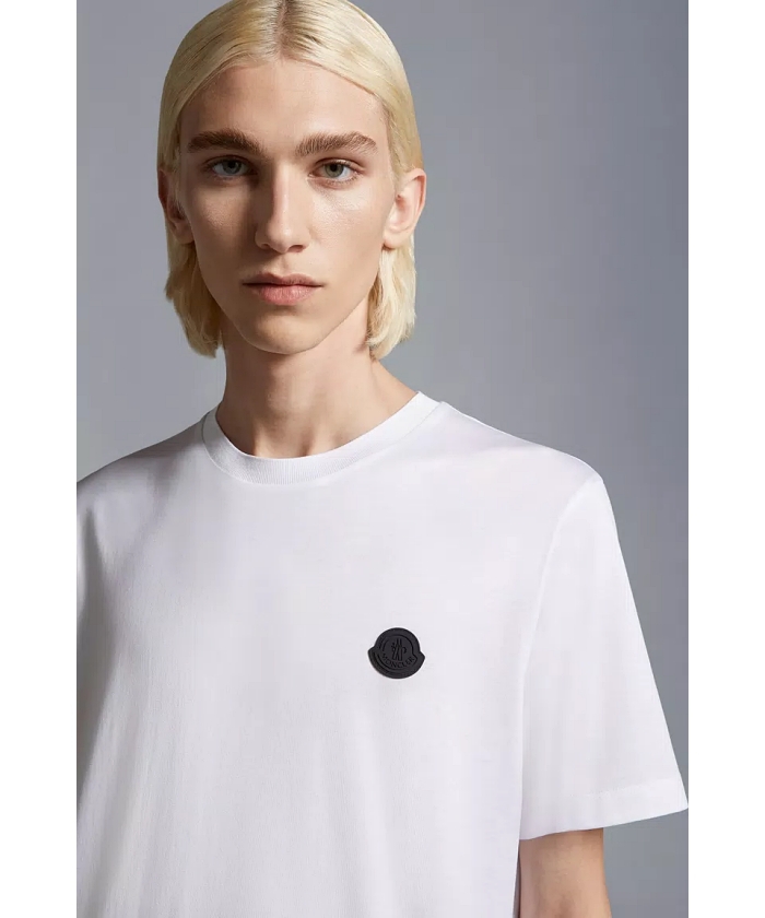 MONCLER ホワイト ロゴ Tシャツ Mサイズ MONCLER - 【MONCLER】モンクレールロゴ Tシャツ ホワイト の