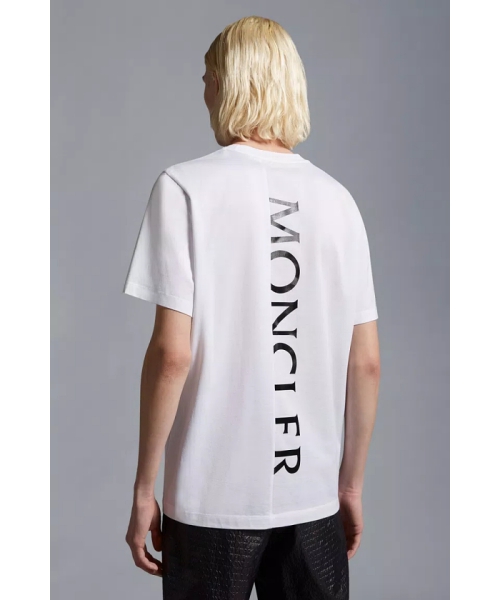 極美品　MONCLER　Tシャツ　ホワイト　M 国内正規品 4S211 モンクレール Tシャツ(FM47G057)｜阪急百貨店公式通販サイト｜阪急