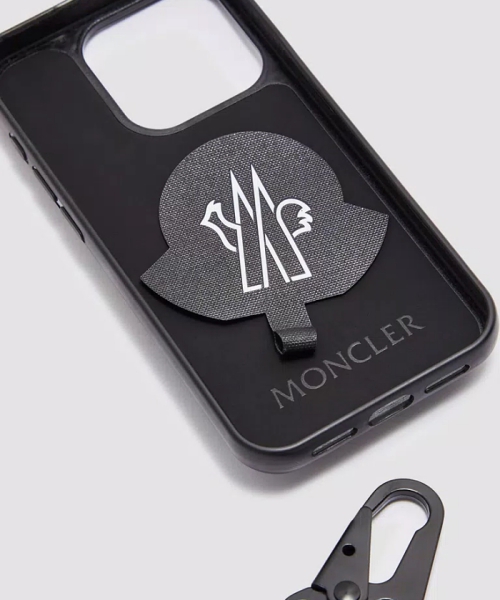 【新品】MONCLER ブラック iPhone 13pro ケース Moncler Men's iPhone 13 Pro Max Case in Black Moncler