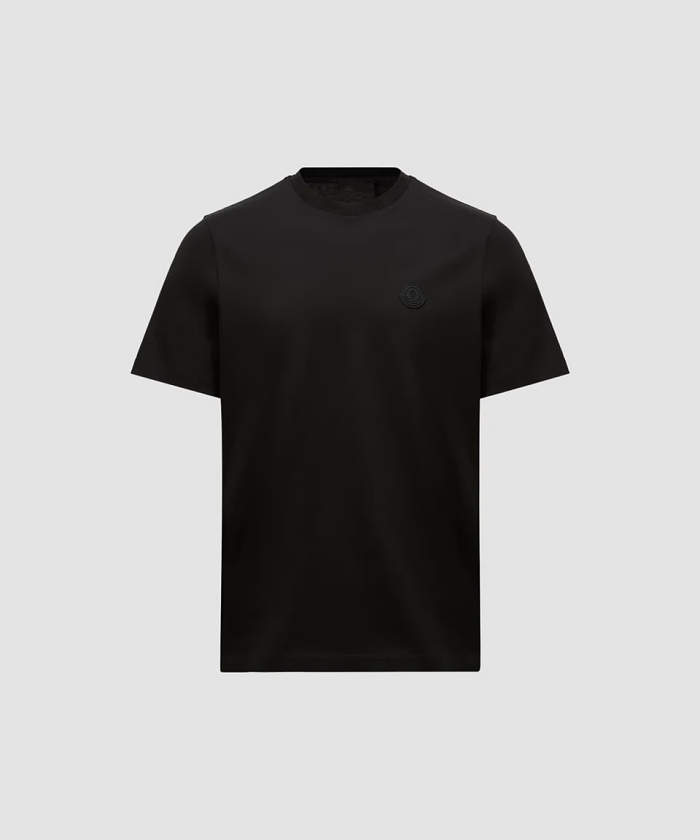 MONCLER Tシャツ　黒 ブラック Tシャツ : トップ＆Tシャツ 向けの レディース