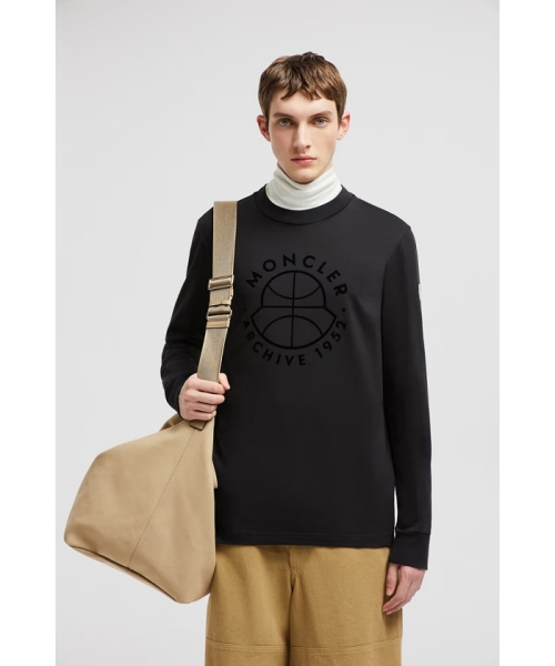 MONCLER MONCLER ロングスリーブ Tシャツ ブラック S MONCLER MONCLER ロングスリーブ Tシャツ ブラック S