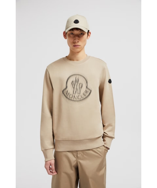 MONCLER MONCLER スウェットシャツ ライトベージュ L MONCLER MONCLER スウェットシャツ ライトベージュ L