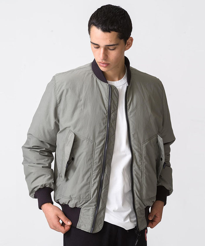   Frasier Bomber MA-1 ジャケットL カナダグース Frasier Bomber MA-1ジャケット ブラック - メルカリ