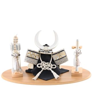 【京都 夢み屋】金襴亀甲花紋 兜飾り