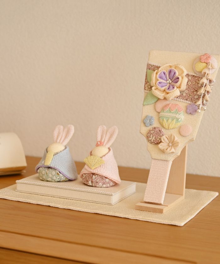 京都 夢み屋】TOKOTOKO うさぎ雛と羽子板飾り(G25NG020)｜阪急百貨店