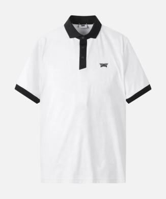 MNS MESH JACQUARD COLLAR SS