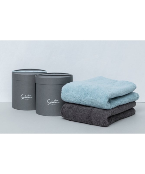 Sodaterutowel フィール バスタオル2Pセット フォグブルー/チャコール F Sodaterutowel フィール バスタオル2Pセット フォグブルー/チャコール F