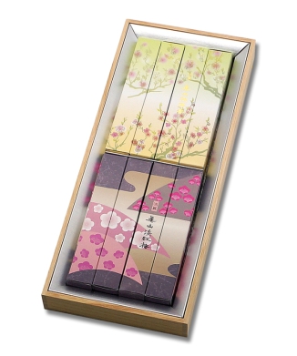 堺・真山 線香 淡紅梅・桃源香2種ミックス