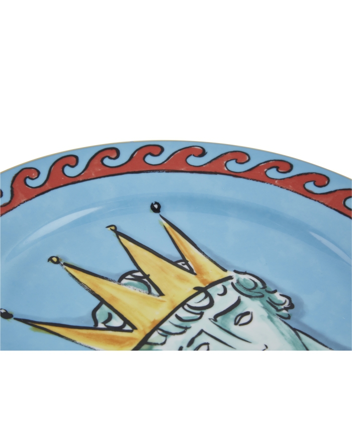 イル ヴィアッジョ ディ ネットゥーノ プレート 28cm ブルー(L234Y005