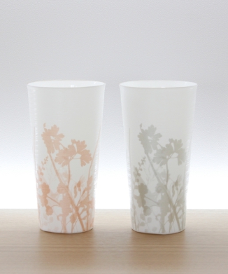 エッグシェル シルエット タンブラーL シルバー/ピンク