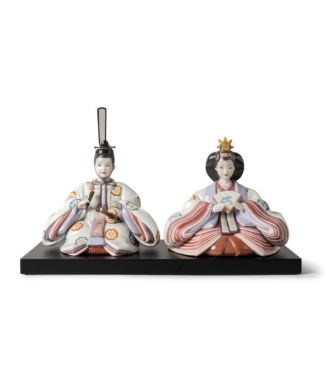 雛人形(花文様)