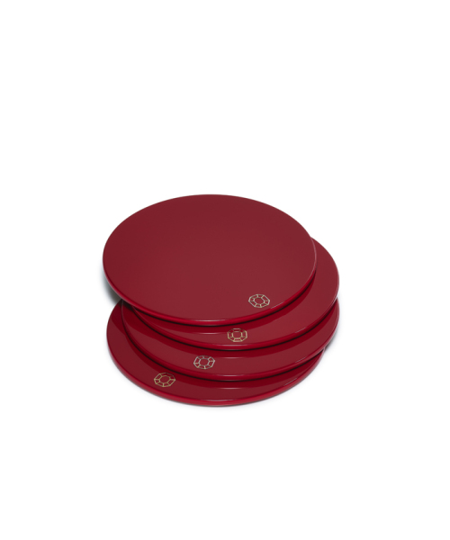 Baccarat オクトゴン コースター レッド レッド One Baccarat オクトゴン コースター レッド レッド One