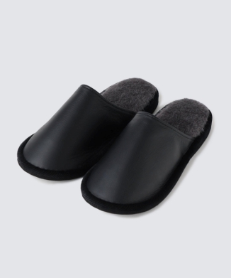 牛革 ルームシューズ